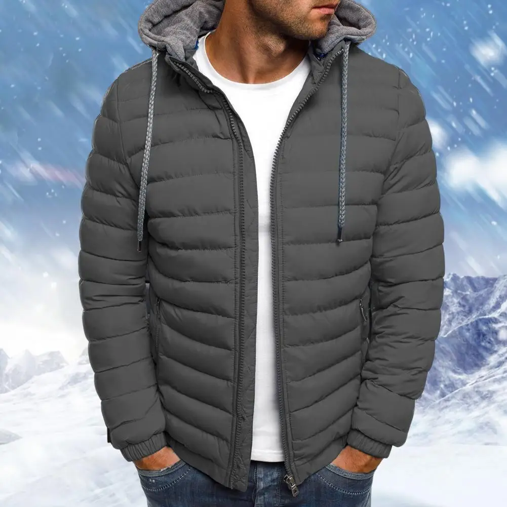 

Stylish Thicken Hood Sports Coat Jacket Coat Temperament Windproof