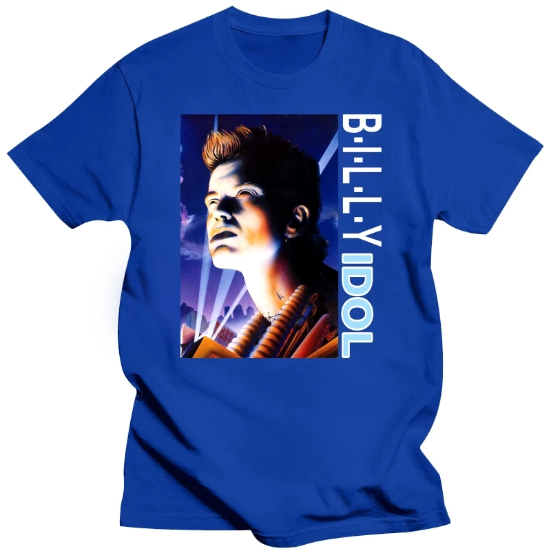 Винтажная рубашка Billy Idol 90s Size X Large vtg черная футболка рок-группы Sz XL (Bon Jovi Van Halenhard