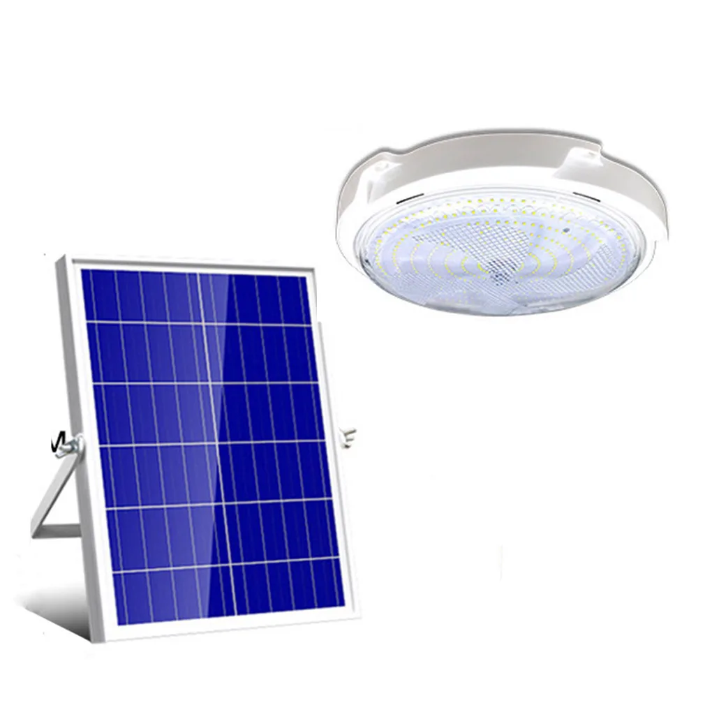 

Solar Powered Ceiling Lamp Remote Control Home Bedroom Balcony Light-operated Energy Saving Washable Light 200M 80W