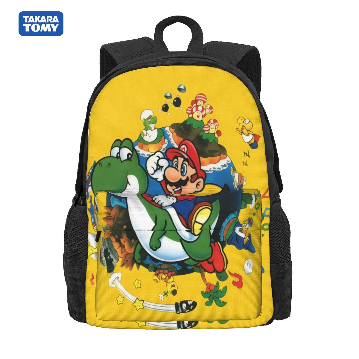 

TAKARA TOMY Kawaii Super Mario Anime Schoolbag for Boy And Girls School Bags Backpack Bag Gift