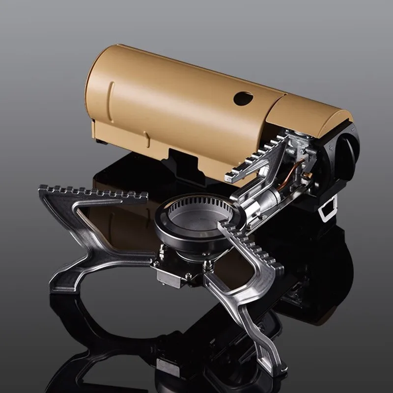 

Outdoor Folding Portable Cassette Stove Camping Butane High-fire Stove Integrated All-in-one Gas Stove Trecking Accessories