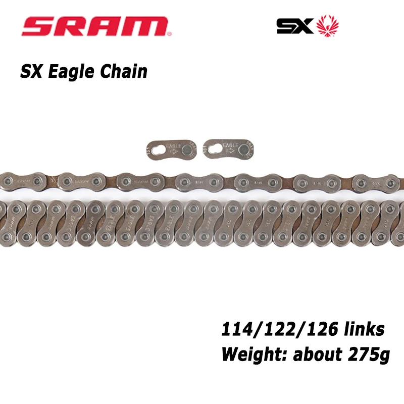 Велосипедная Цепь SRAM SX EAGLE 12 Скоростей 1x12 л Л | Спорт и развлечения