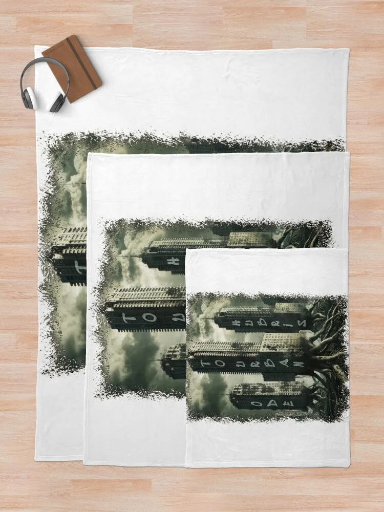 Nature - Ode to Urban Hubris Throw Blanket valentine gift ideas Furrys Quilt Blankets