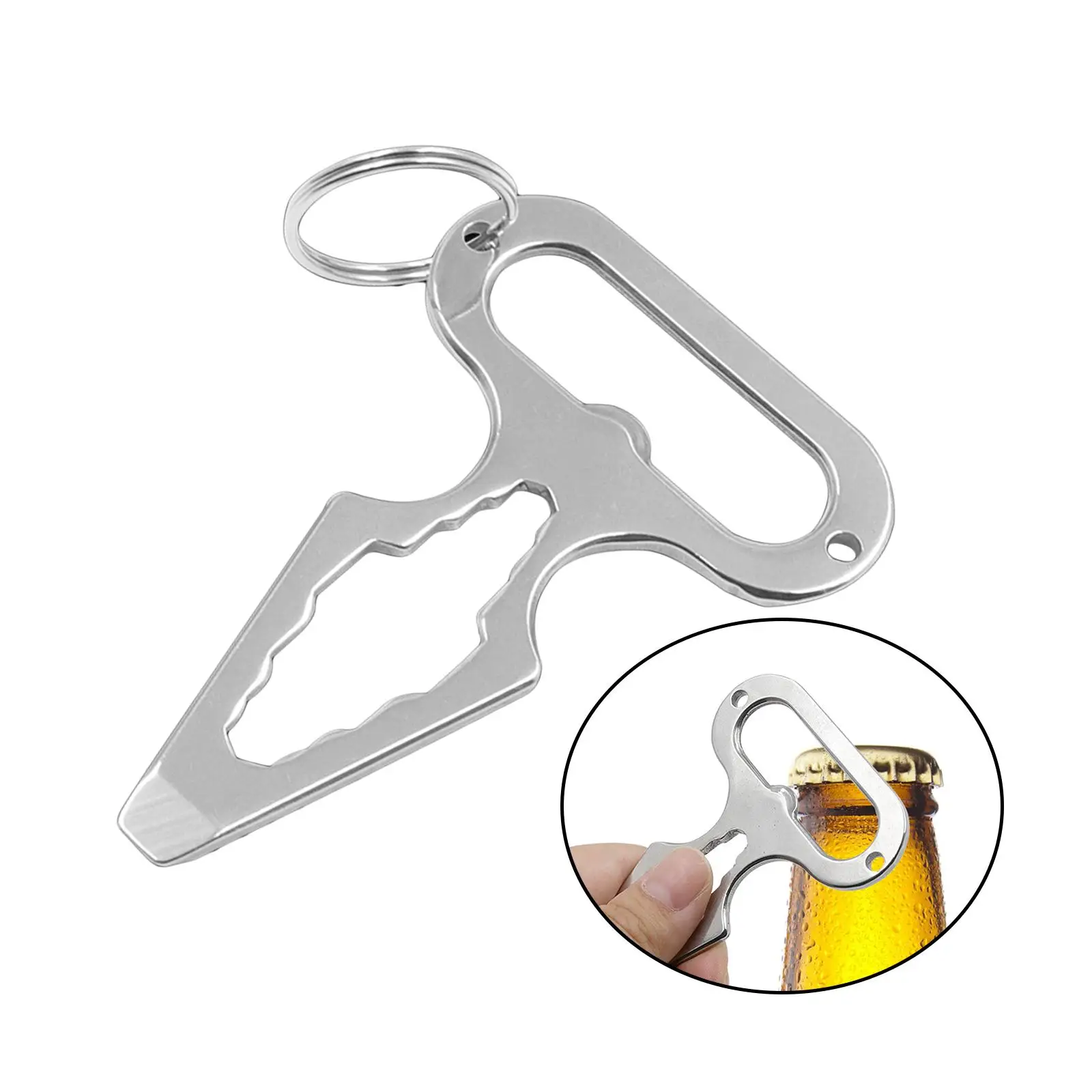 

Multifunctional Tools Screwdriver Outdoor Bottle Opener Universal Hand Tools Picnic Mini Wrench Keychain Multi Tools Keyring