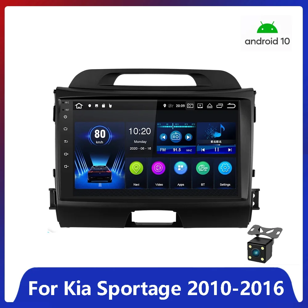 

Автомобильный мультимедийный плеер 2DIN, Android 10,1 для KIA Sportage 3 2010-2016, Авторадио, GPS-навигация, камера, Wi-Fi, стерео радио