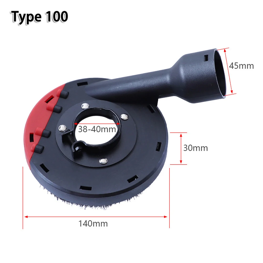 

Angle Grinder Dust Shroud Universal Surface Grinding Shroud Cover 140mm For Concrete Stone Dust Collection Grinding
