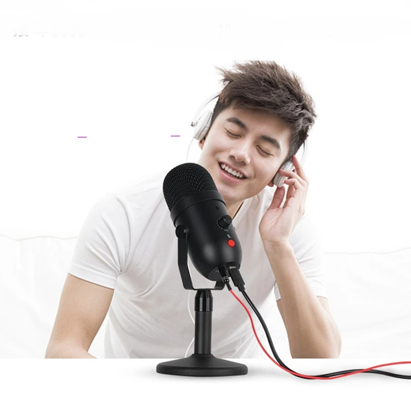 Лучшие предложения USB Настольный потоковый медиа Подкаст ПК микрофон