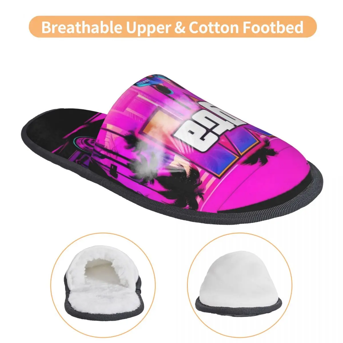 GTA 6 Jason And Lucia зимние хлопковые домашние тапочки для помещений новые мягкие слайды