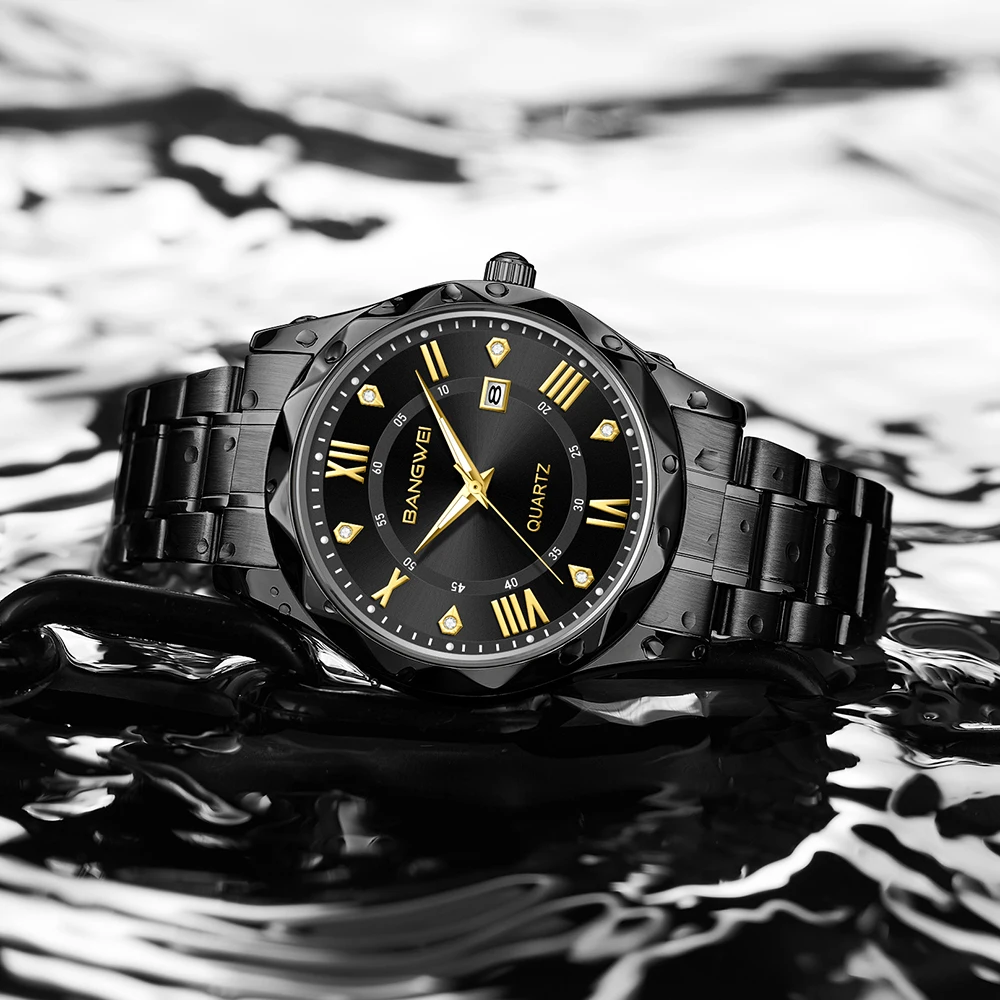 LIGE Мужские модные повседневные кварцевые наручные часы с ремешком из