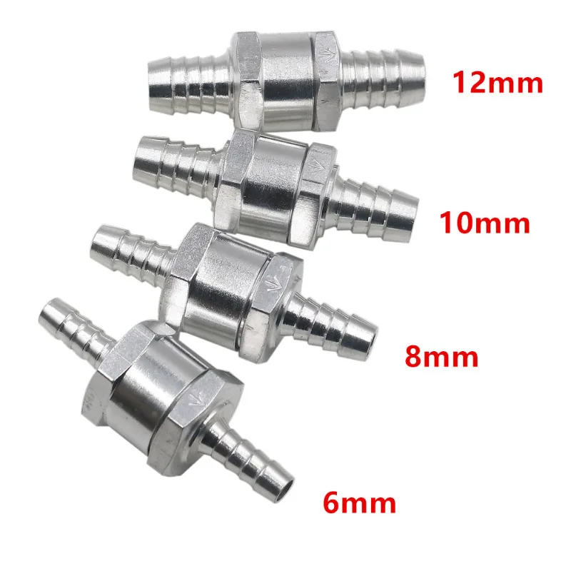 

Автомобильный корабль оборудование поставки топлива обратный клапан 6/8/10/12 мм алюминиевый сплав бензин дизельный односторонний обратный клапан