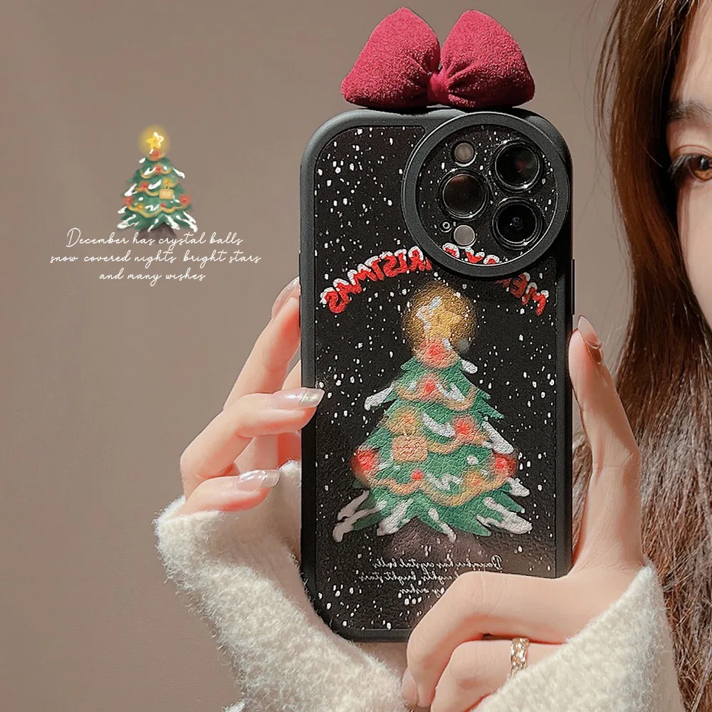 

Christmas Phone Case For iPhone 14 13 12 11 Pro Max XR XS X 7 8 Plus SE Mini Soft TPU Cover Capa