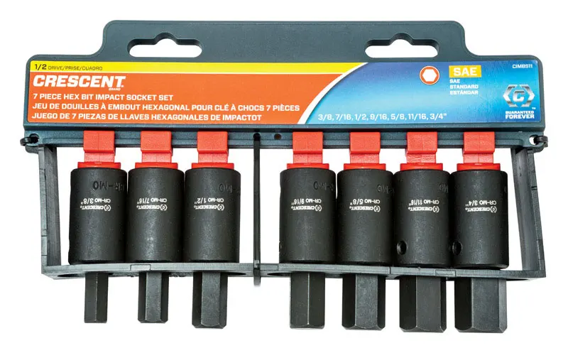 

HEX IMPACT SOCKET SA 7PC (Pack of 1)