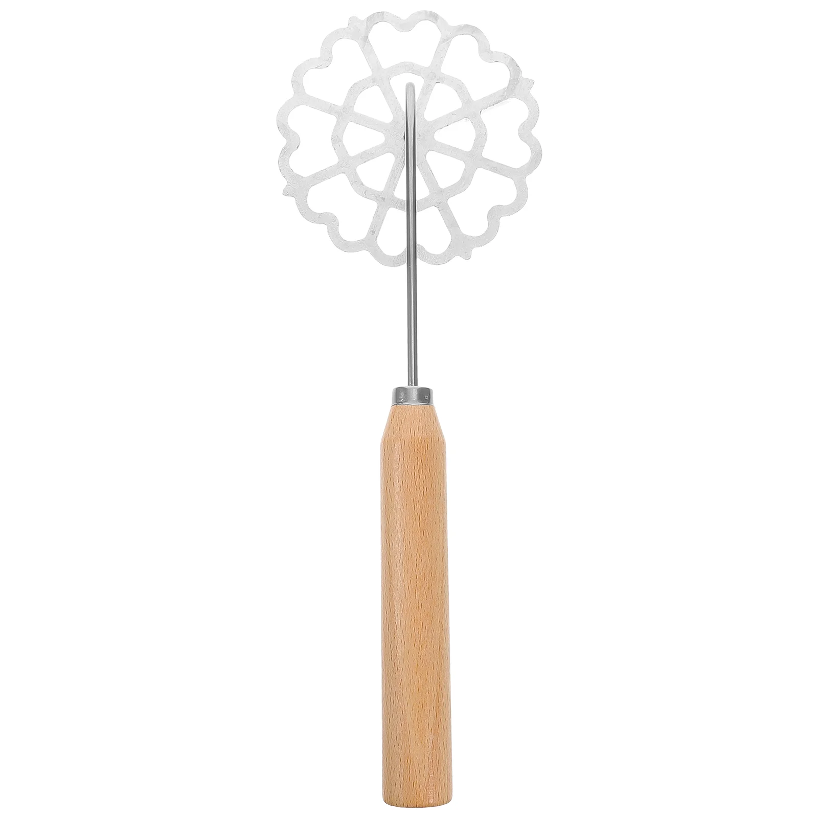 

Swedish Rosette Aluminum Waffle Mold Wooden Handle Cake Printing Cookie Pastry Mold Flower Bunuelos Mold Non-Stick Frying Spoon