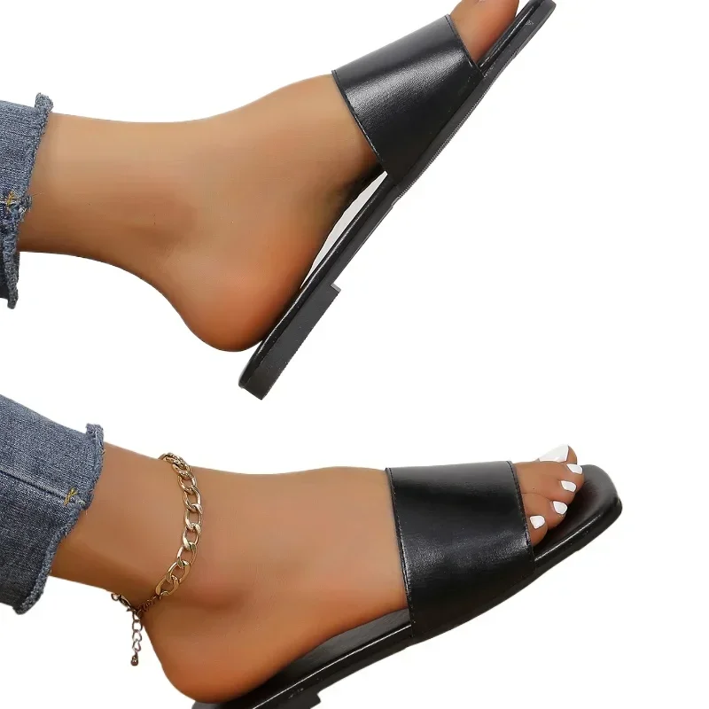 2024Новинка лета модные пикантные повседневные женские пляжные сандалии большого