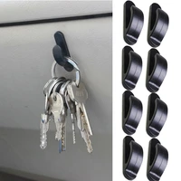 8pcsset car glue hooks hidden self adhesive durable small holder hanger bag auto interior organizer ornaments hook accessories