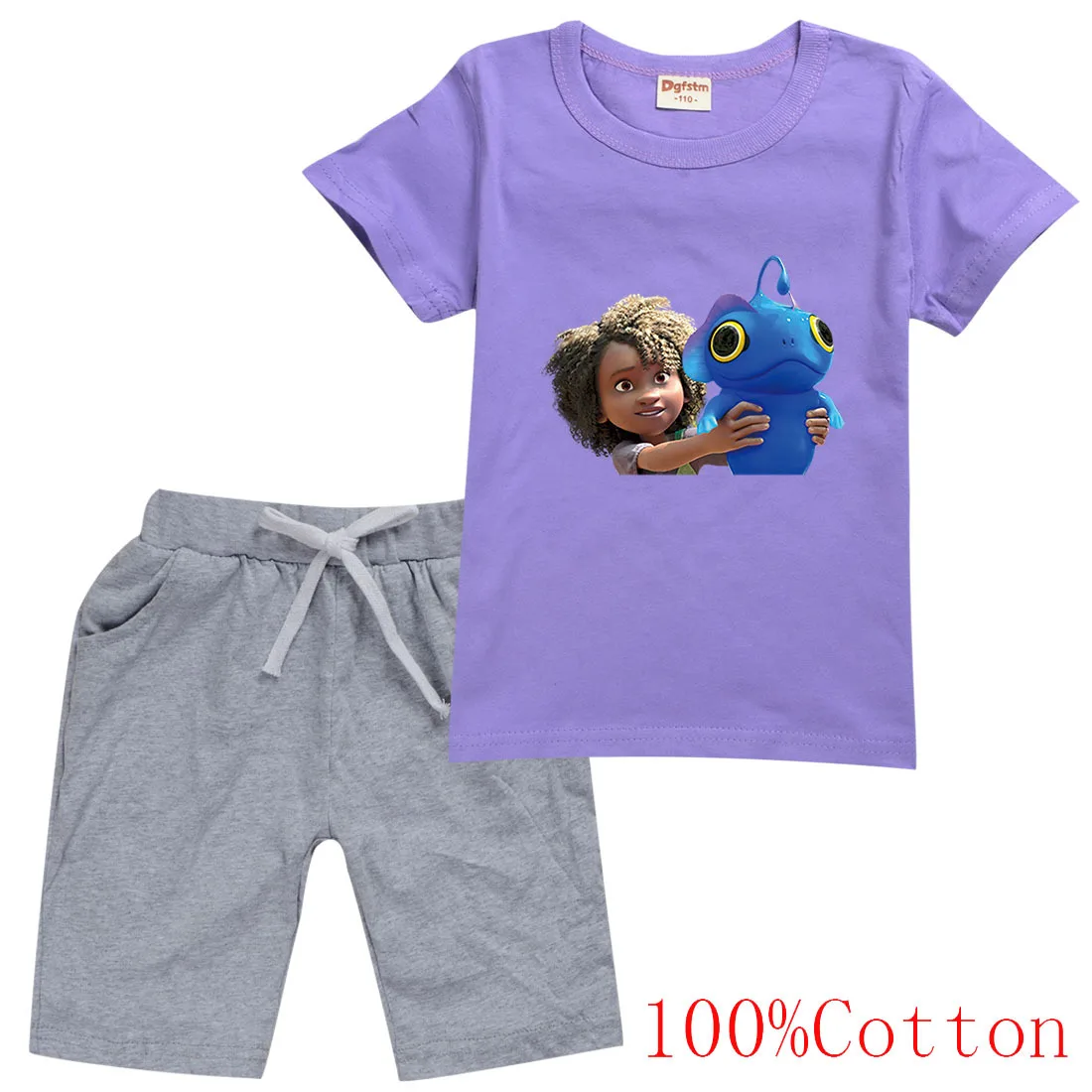 

Disney Sea Beast Cartoon Print Baby Boy Clothes Game Teen Kids Toddler Girls T-Shirt Shorts Summer Outfit 2-16Y
