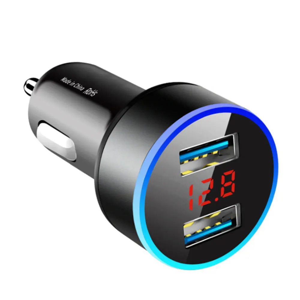 

3.1A 5V Dual USB Car Charger 2 Port Cigarette Lighter Adapter Charger USB Power Adapter LED Digital Display For IPhone Samsung