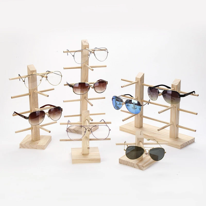 Multi Schichten Holz Sonnenbrille Display Rack Regal Brillen Zeigen Stand Rahmen Schmuck Gläser Regal Organizer Lagerung Rack W2216