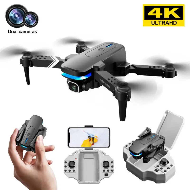 

KY910 Mini Drone With Dual Camera 4K HD Wide Angle Wifi FPV Professional Foldable Outdoor RC Helicopter Quadcopter Toys Foy Boys