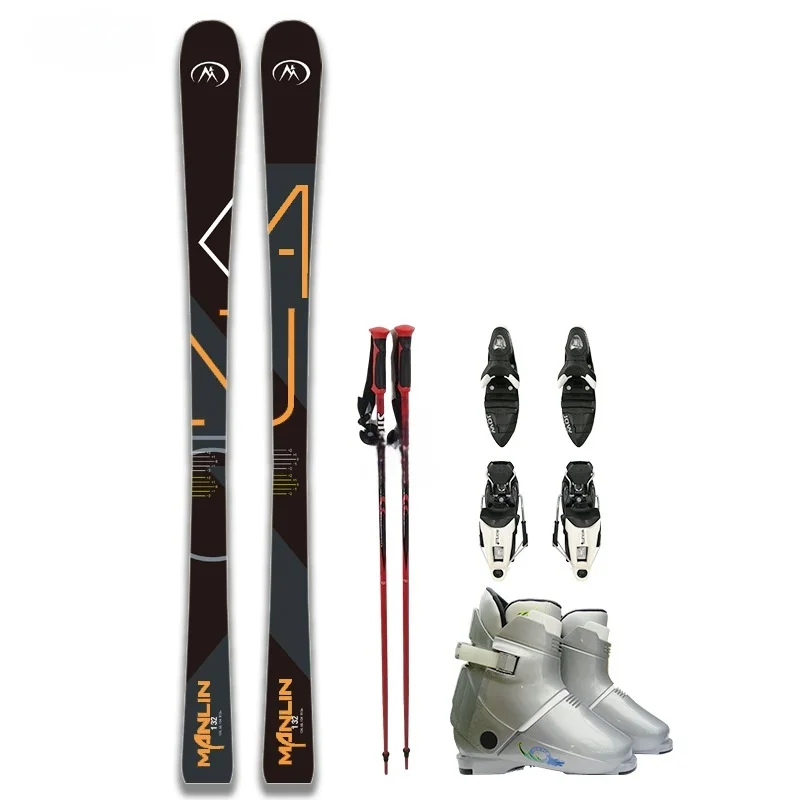 Фото Новый сноуборд Manlin Dual-Ski для мужчин, изготовленный из европейских материалов, комплект для катания на снегу в горнолыжных курортах №2