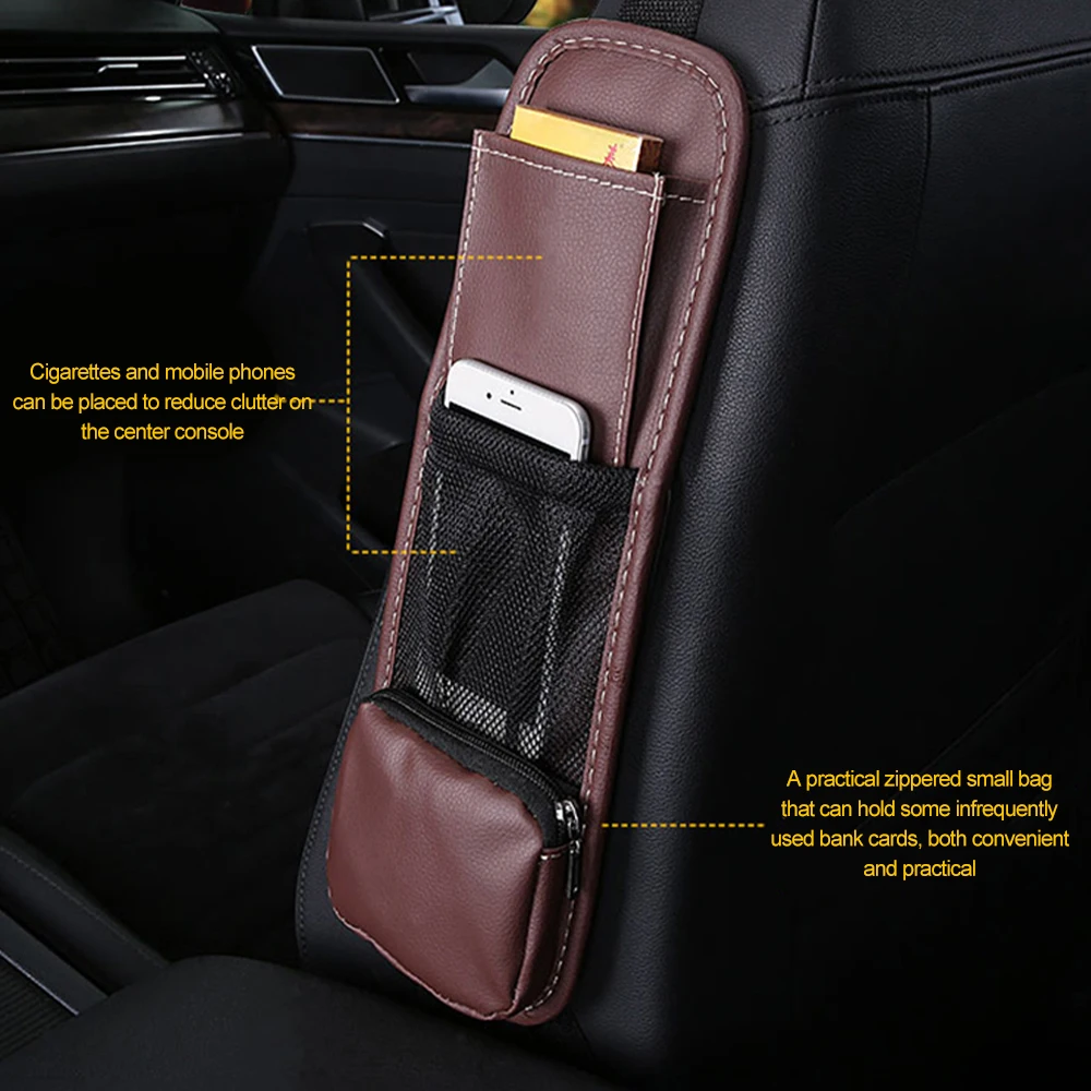 Боковой органайзер для сиденья автомобиля сетчатый держатель чашек напитков