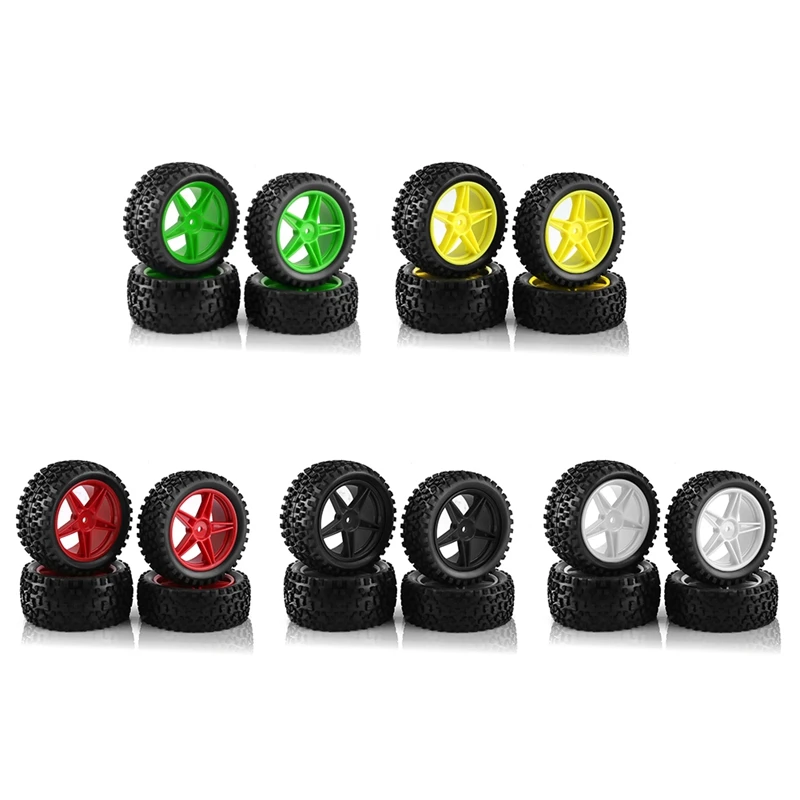 

4Pcs 87Mm Tire Wheel Tyre For Wltoys 144001 144010 124007 124017 Tamiya TT02B HSP 1/10 1/12 1/14 RC Car Off Road Buggy