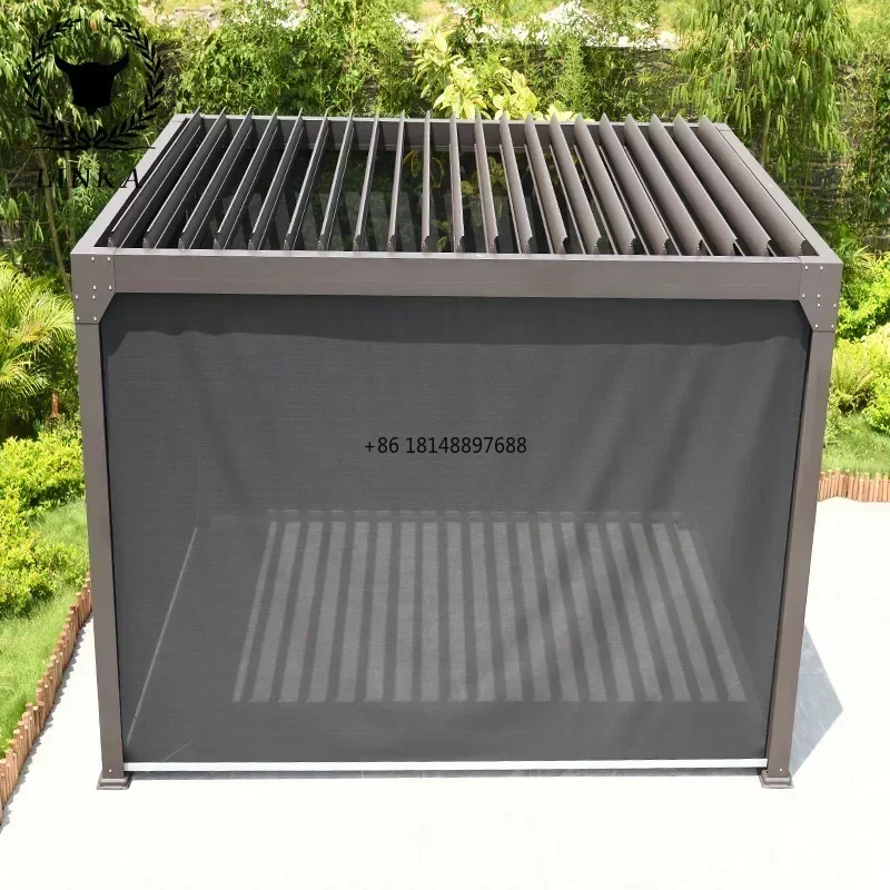 Площадь заднего двора или внутреннего дворика у бассейна Прочные Легкие беседки