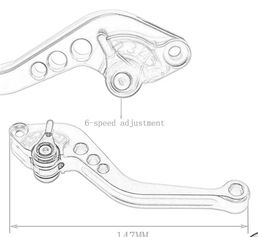 Для Suzuki GIXXER 250 SF GIXXER 150 125 SF250 2020-2023 2022 рычаг сцепления тормоза мотоцикла Регулируемые Рычаги (art.: 3920c166a2a22) - 3920c166a2a22