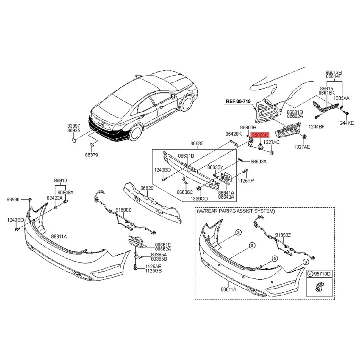 Автомобильная система мониторинга давления в шинах 95800-3V100 Tpms приемник для Hyundai