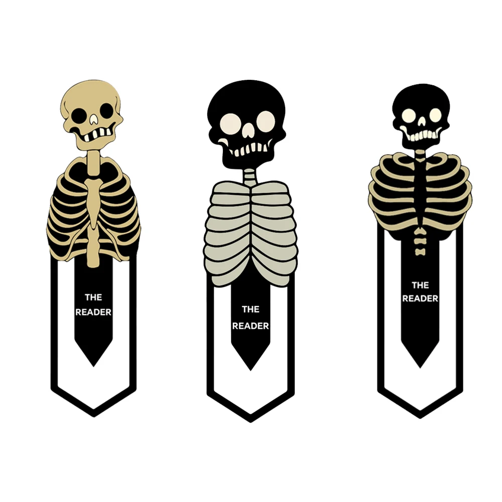 Металлические закладки со скелетами Hot Toys