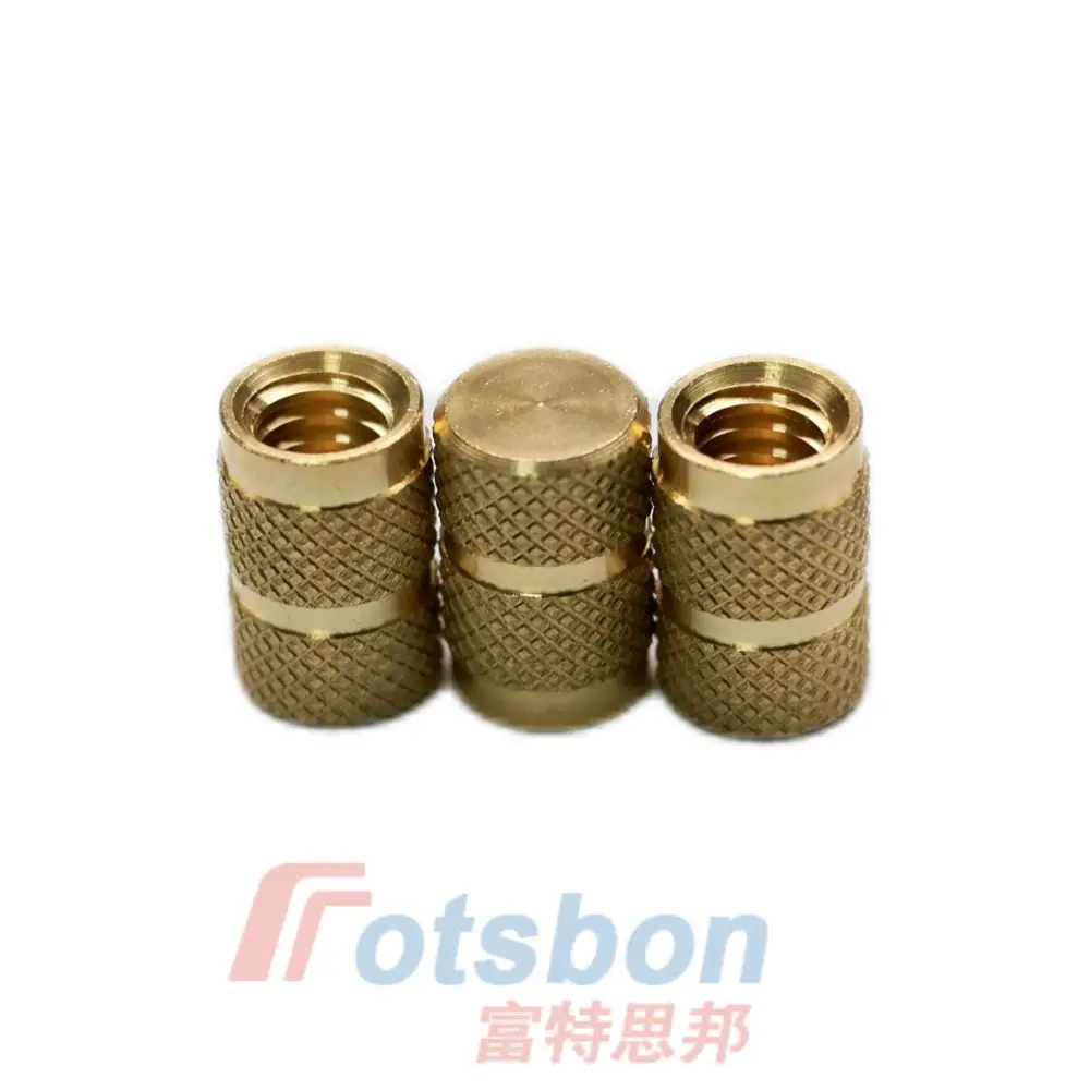 

IBB/IBC/IBA-M5/M6/M8/256 Brass/SUS/Aluminum Copper Hot Melt Injection Molding Knurl Insert Nut Embedded Blind Hole Nuts