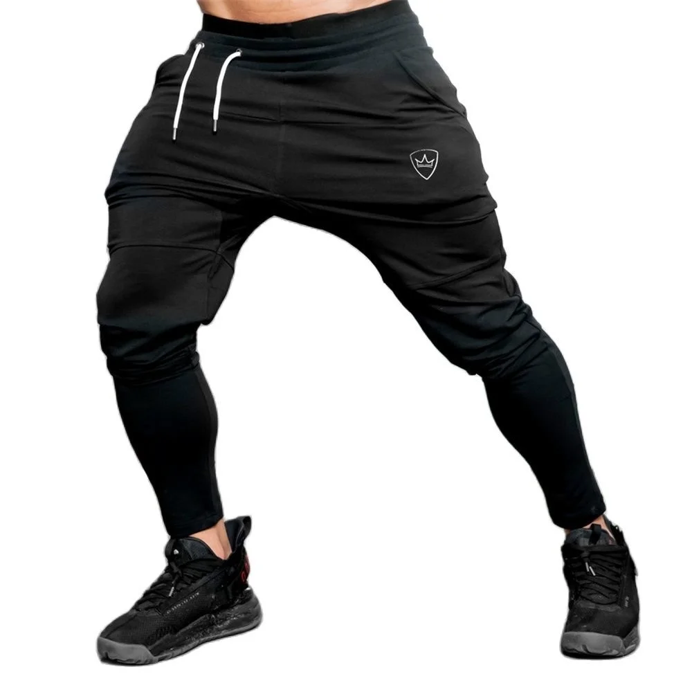 

Solid ym Sweatpants Joers Pants Men Casual Trousers Male Fitness Sport Workout Cotton Trackpants Sprin Autumn Sportswear