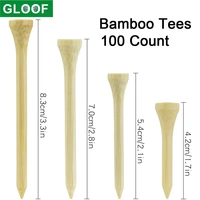 100 count golf tees bamboo tee golf balls holder 4 sizes available stronger than wood tees drop ship 54mm 70mm 83mm