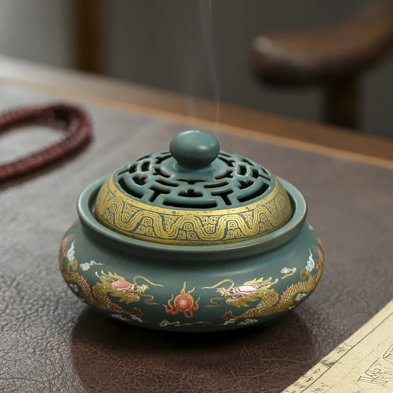 

Censer Decoration Home Decoraction Luxury Incense Burners With Reflux Candle Holders Zen Waterfall Fragrance Products Decor