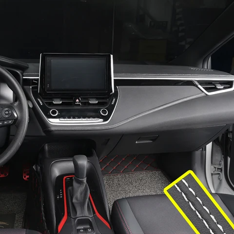 Car Mouldings Trim Pu Leather Braid Decorative Line Strip for Door Dashboard Sticker Car Interior DIY Strips Car Interior