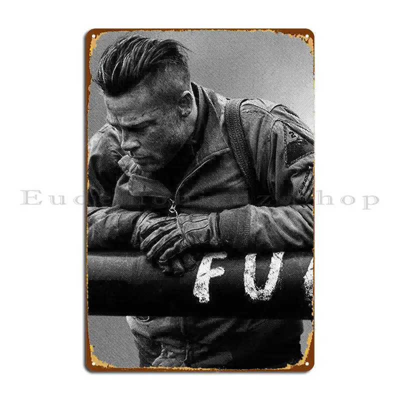 

Fury Metal Plaque Poster Living Room Garage Character Decoration Designing Tin Sign Poster