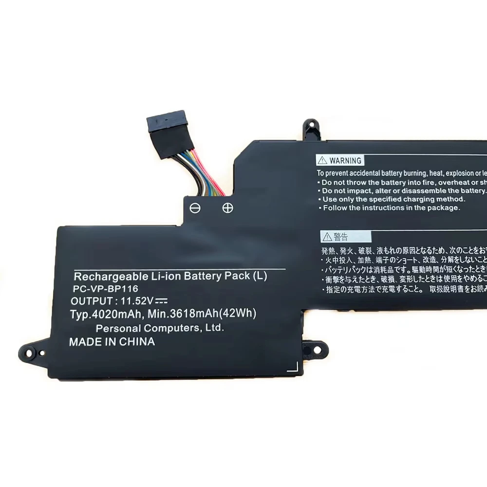 PC-VP-BP116 11 52 В 42 Втч 3618 мАч Аккумулятор для ноутбука серии NEC HZ550 4ICP4/48/76 4ICP4/48/78