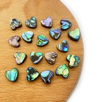 2pcspack natural abalone shell loose beads peach heart shape love shape diy for making necklace bracelets earrings 10mm size