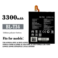 bl t34 battery for lg v30 v30 v30a h930 h932 ls998 bl t34 bateria 3300mah