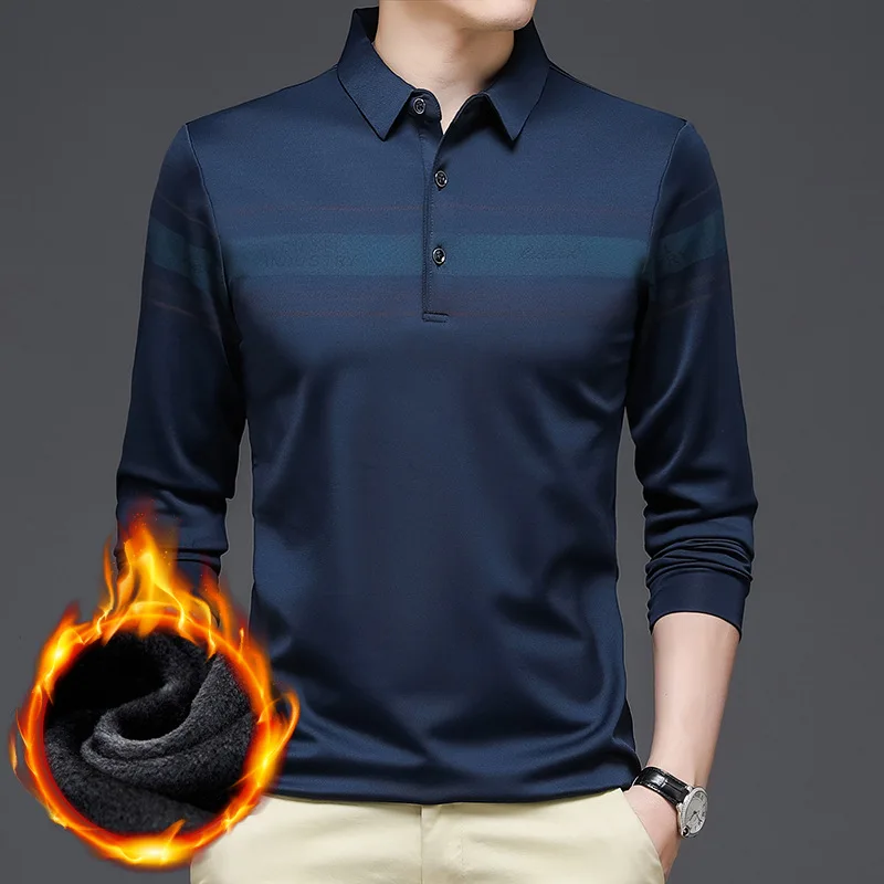 Мужская теплая рубашка на флисовой подкладке