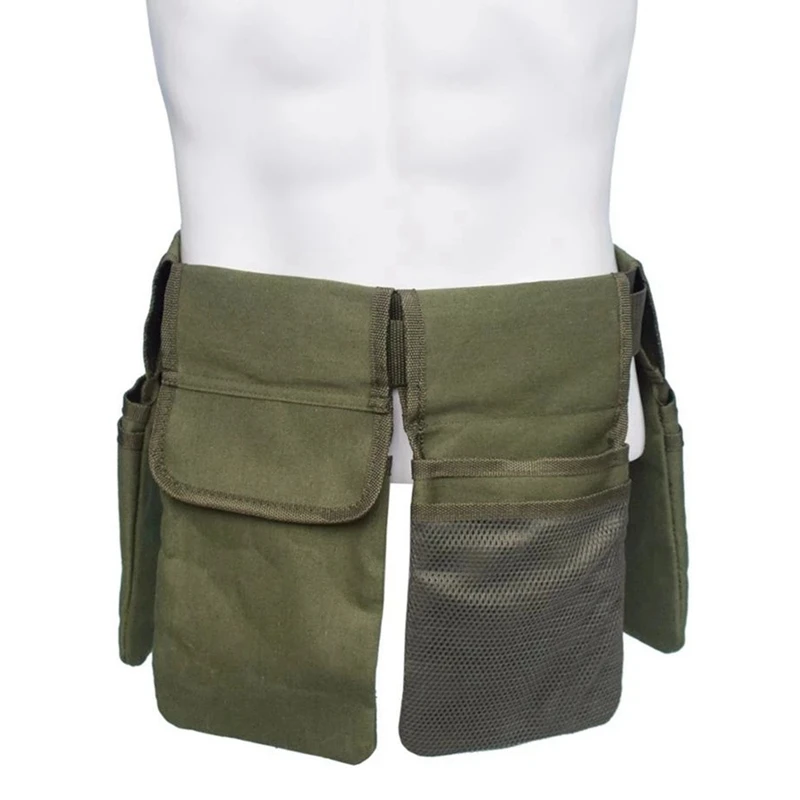 

Garden Tool Belt Canvas Waist Tool Apron With Pockets Gardening Kit Tote Bag Home Organizer Kit Holder Lawn Yard