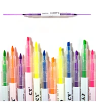 6 pcs highlighters colored markers dual tip fluorescent pens for pastel marker students point marker notebook doodler pen