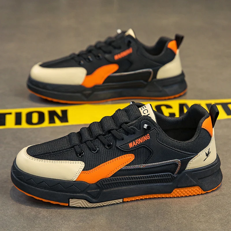 

Male Sneakers Shoes for Men Skateboarding Shoes Fashion Casual Trend Shoes Students Flat Shoes 2023 New Wear Resistant Non-slip
