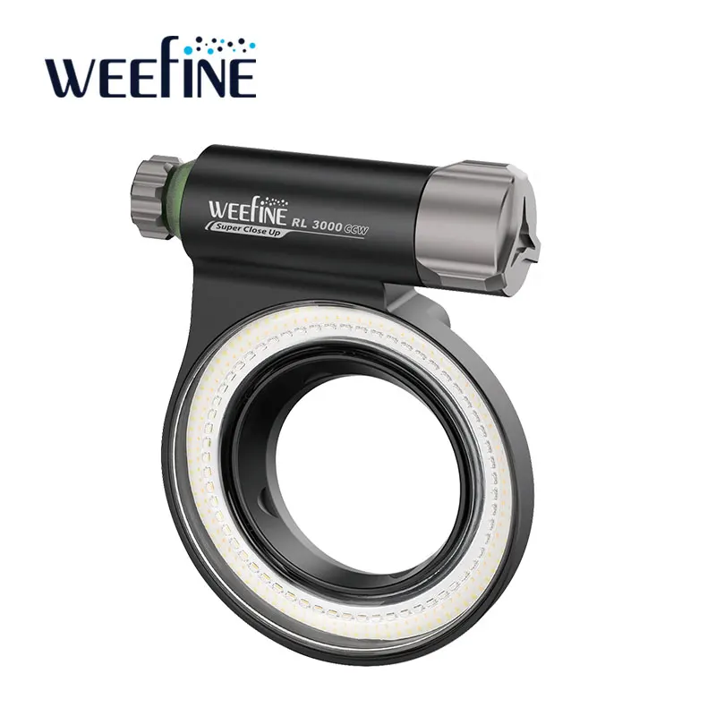 Weefine WF105 Кольцевой светильник 3000 CCW Видеосвет Стробоскоп Водонепроницаемый