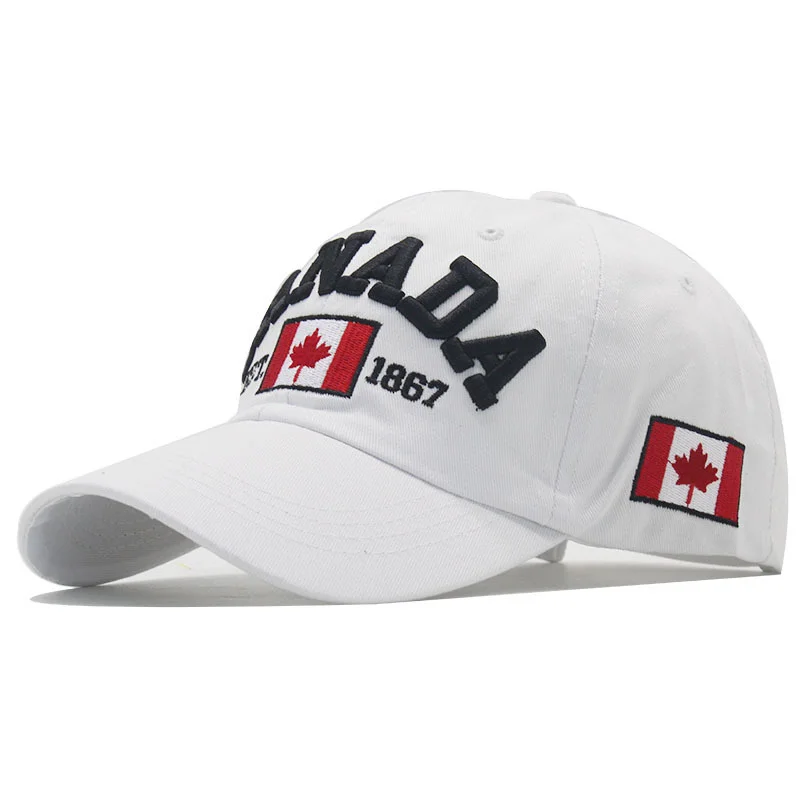 I love canada New Washed Cotton Baseball Cap Snapback Hat For Men Women Dad Hat Embroidery Casual hats Casquette Hip Hop Caps