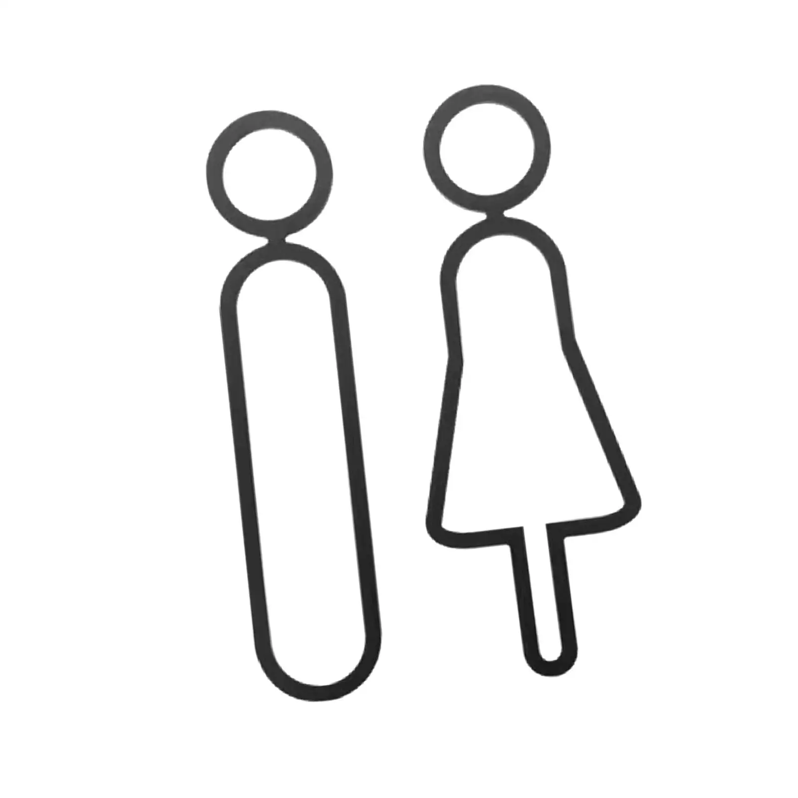 2x знак унитаза для мужчин и женщин Современная универсальная вывеска ванной