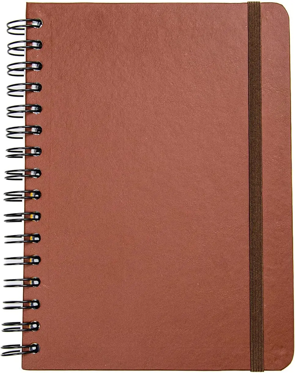 

Caderno Espiral Clássica Pautado A5 Café Marrom 8859 notebooks com frete grátis