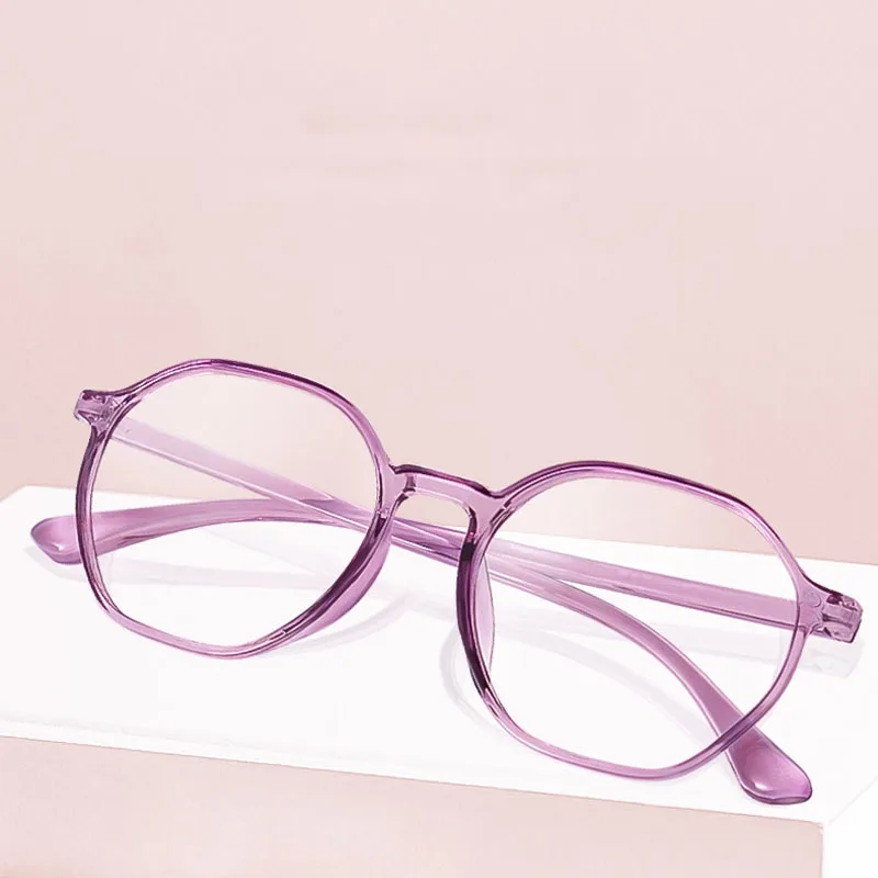 Женские модные очки для дальнозоркости с защитой от синего света прозрачные