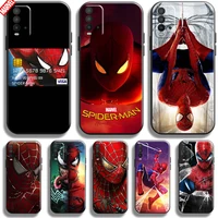 spiderman marvel avengers for xiaomi redmi 9t phone case 6 53 inch soft silicon coque cover black funda captain america comics