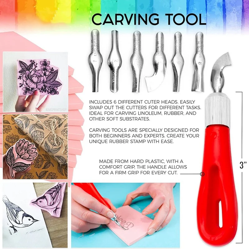 Набор для изготовления резиновых блоков с инструментами резки 1 Простая в